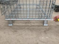 Metal wire mesh storage cage containers